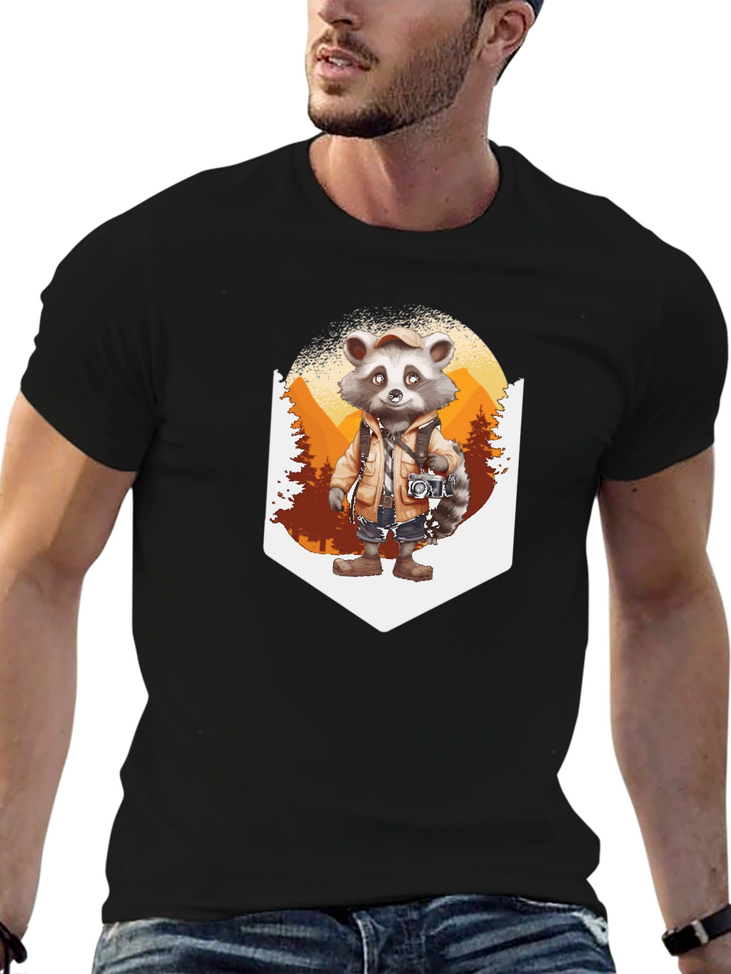 Raccoon Tourist T-Shirt