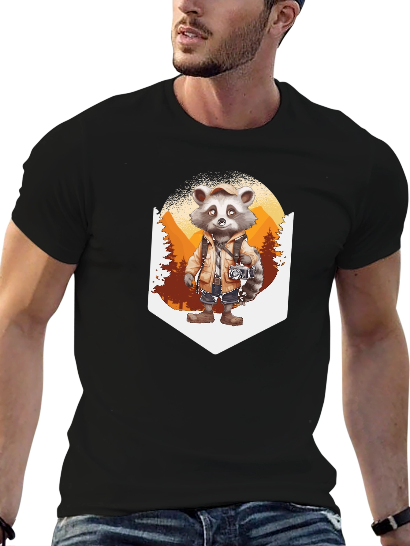 Raccoon Tourist T-Shirt