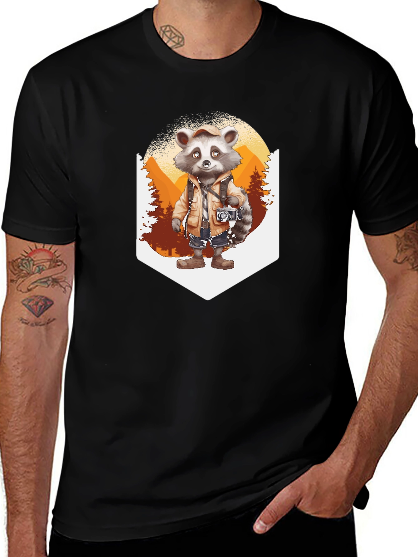 Raccoon Tourist T-Shirt