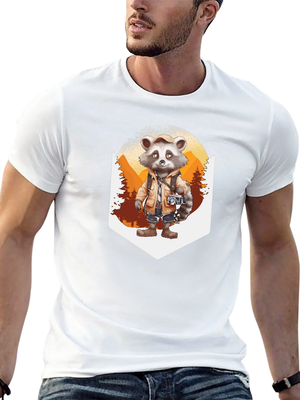 Raccoon Tourist T-Shirt