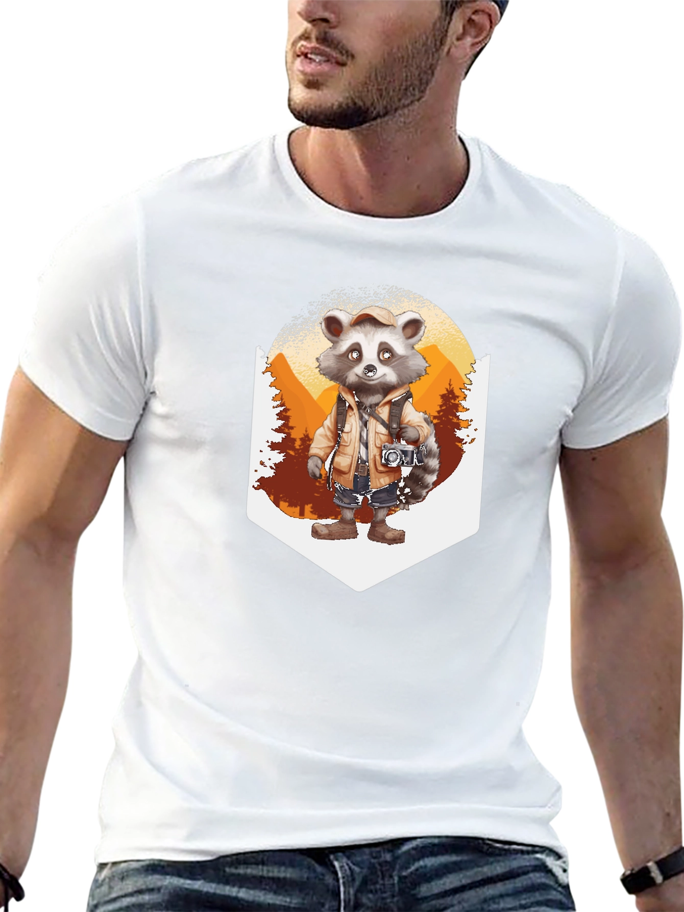 Raccoon Tourist T-Shirt
