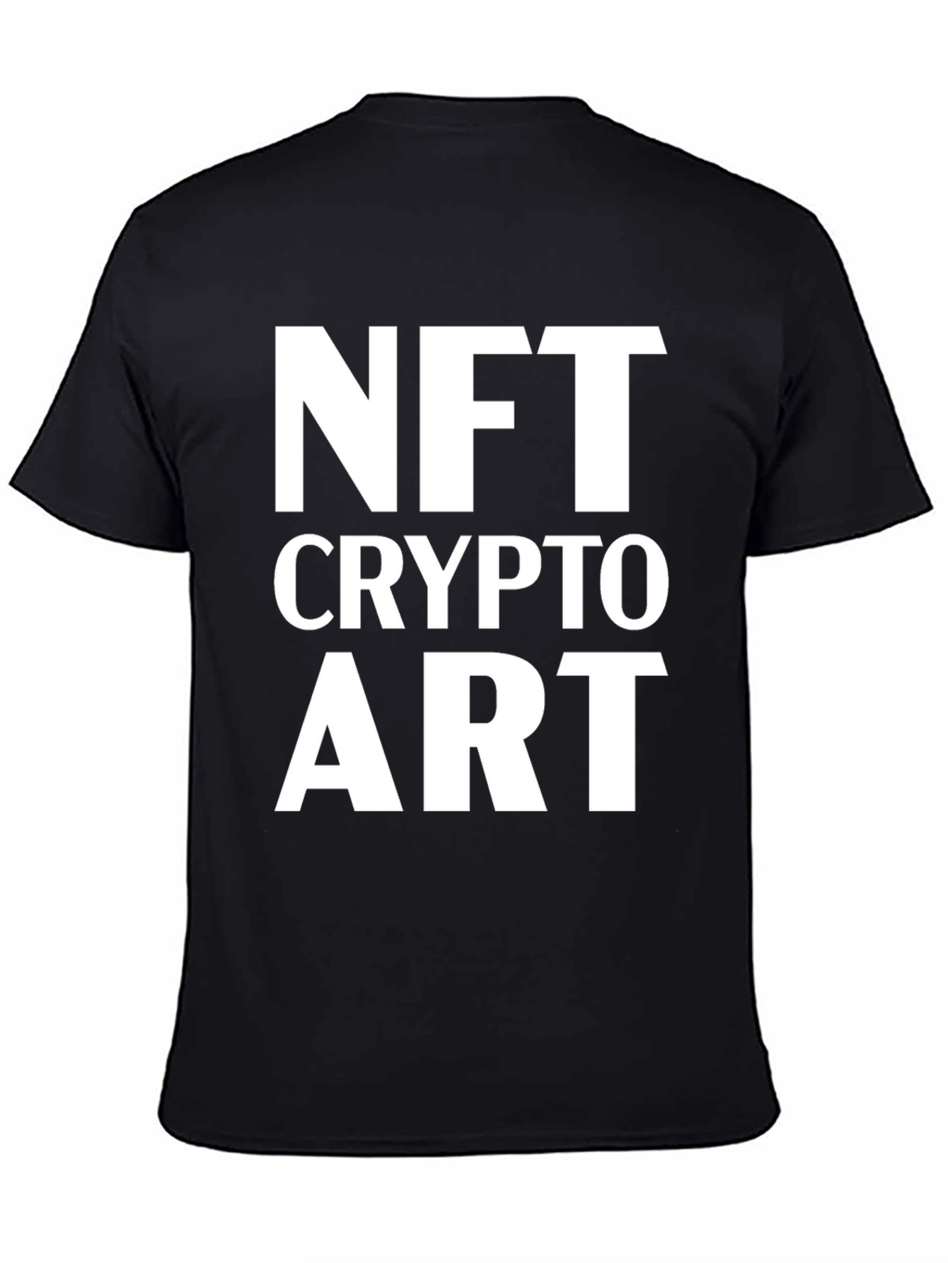 NFT Crypto Art Black T-Shirt