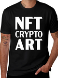 NFT Crypto Art Black T-Shirt