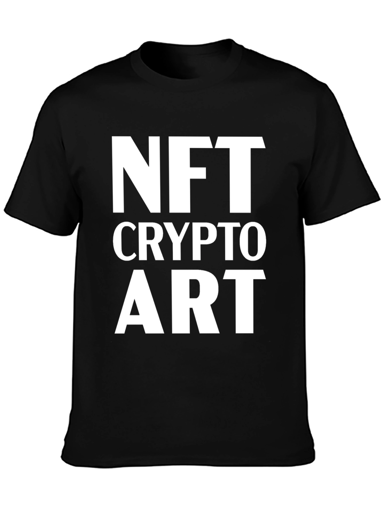 NFT Crypto Art Black T-Shirt