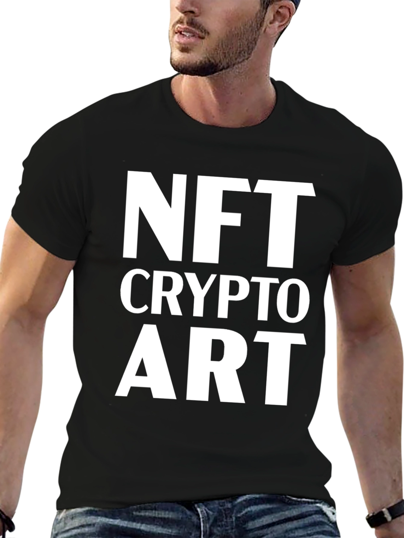 NFT Crypto Art Black T-Shirt
