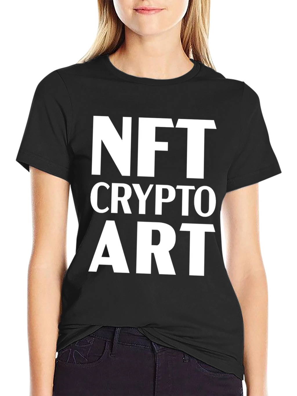 NFT Crypto Art Black T-Shirt