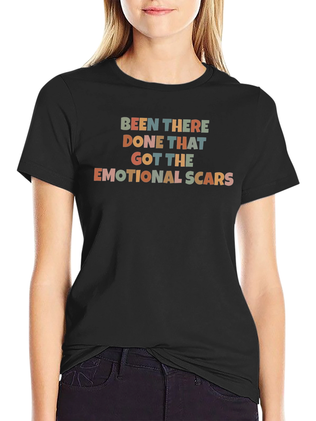 Emotional Scars T-Shirt: Retro Style Comfort