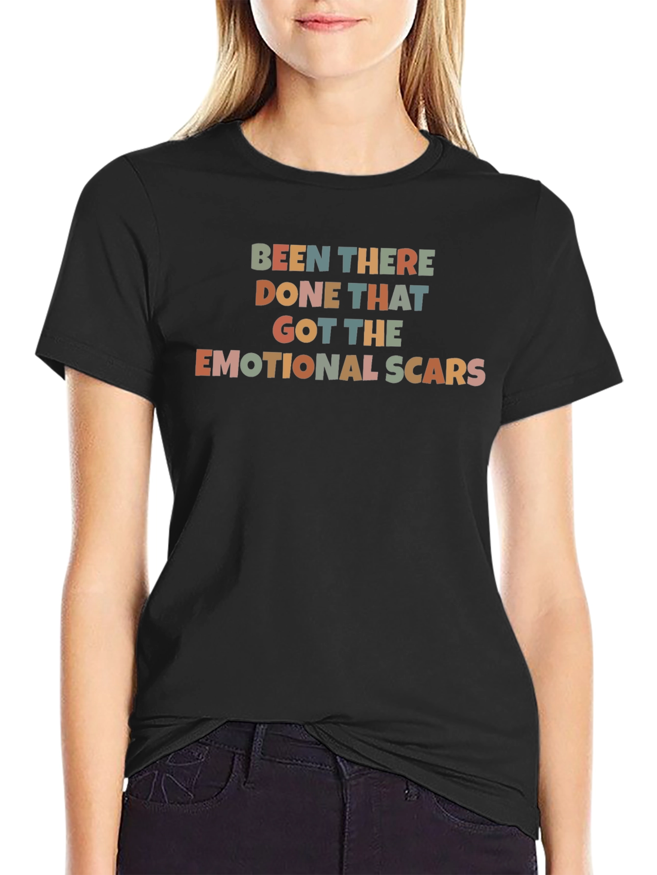 Emotional Scars T-Shirt: Retro Style Comfort