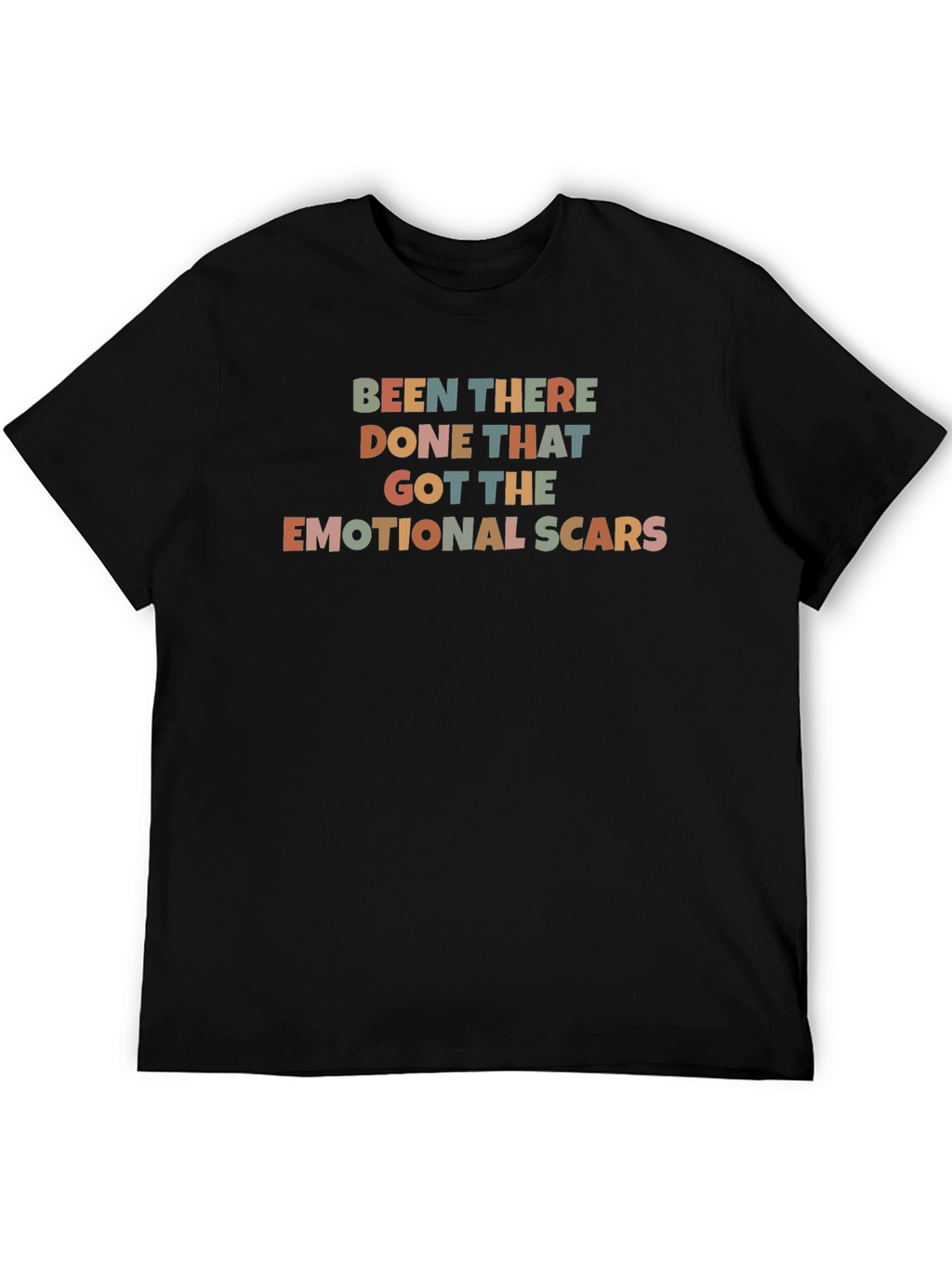Emotional Scars T-Shirt: Retro Style Comfort