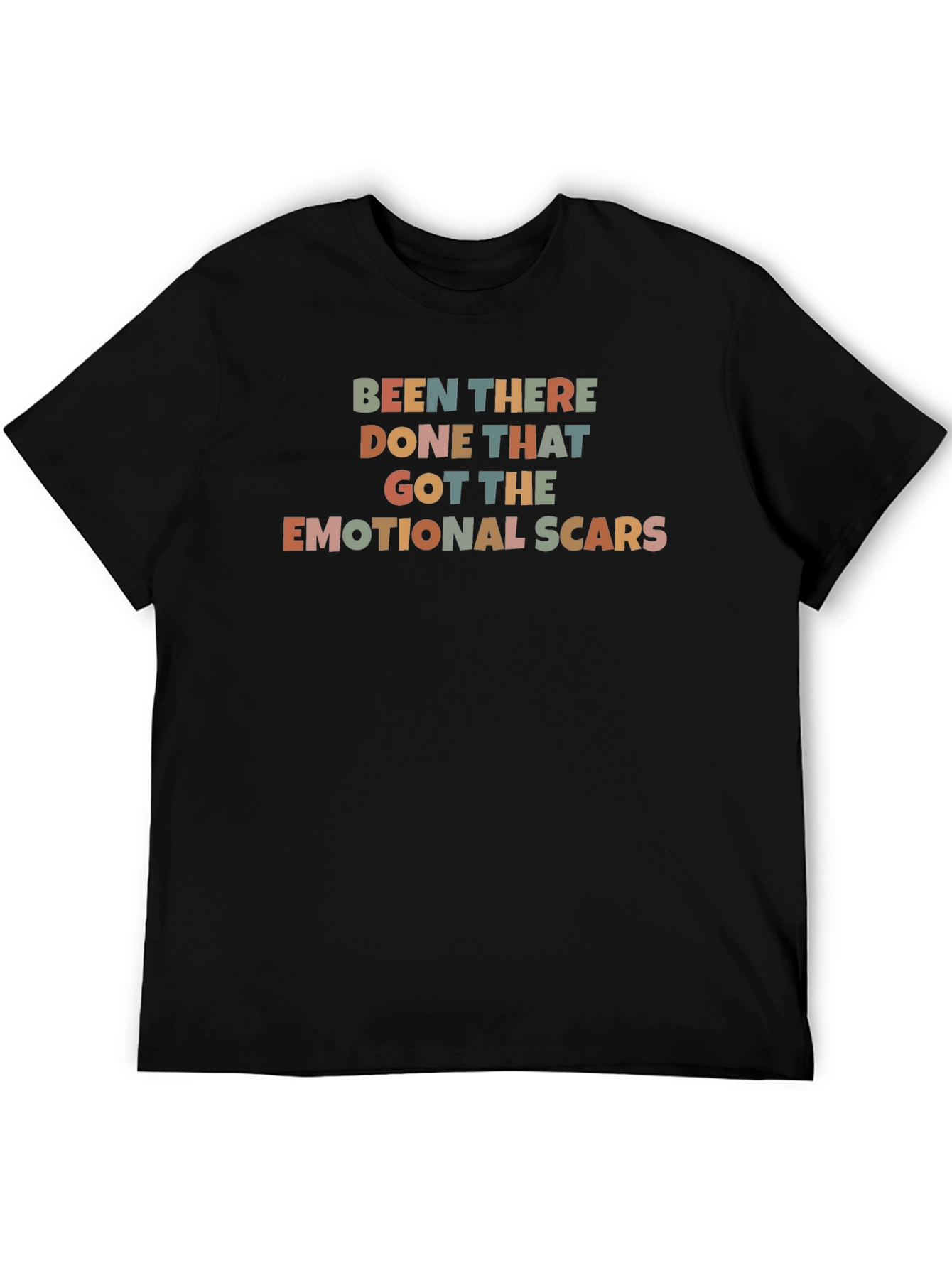 Emotional Scars T-Shirt: Retro Style Comfort