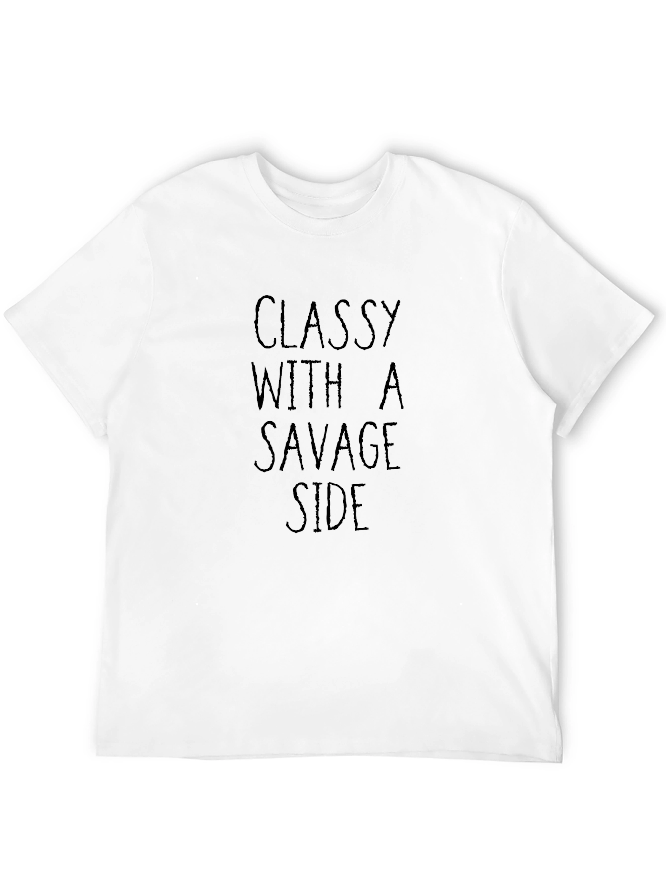 Classy With a Savage Side Graphic Tee - Black