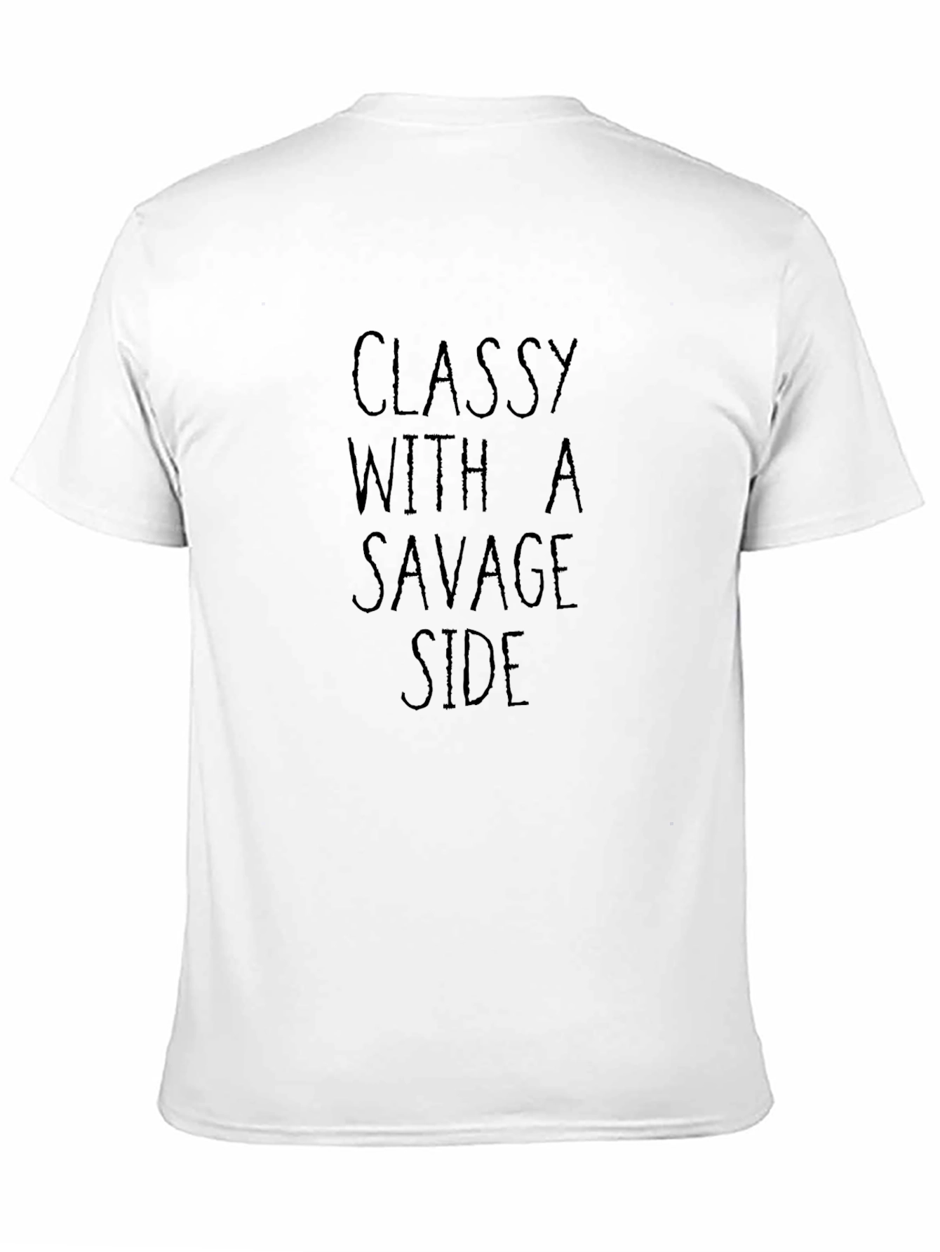 Classy With a Savage Side Graphic Tee - Black