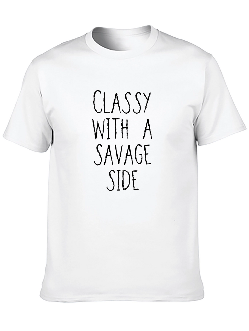 Classy With a Savage Side Graphic Tee - Black