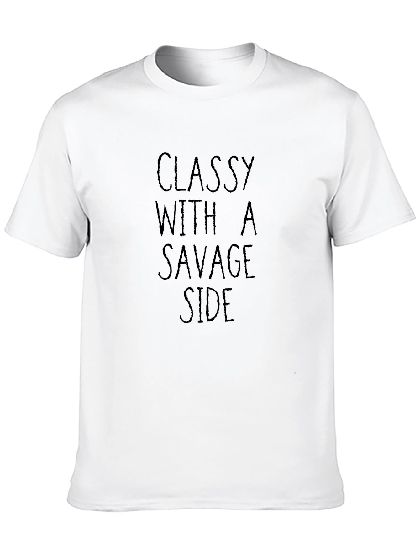 Classy With a Savage Side Graphic Tee - Black