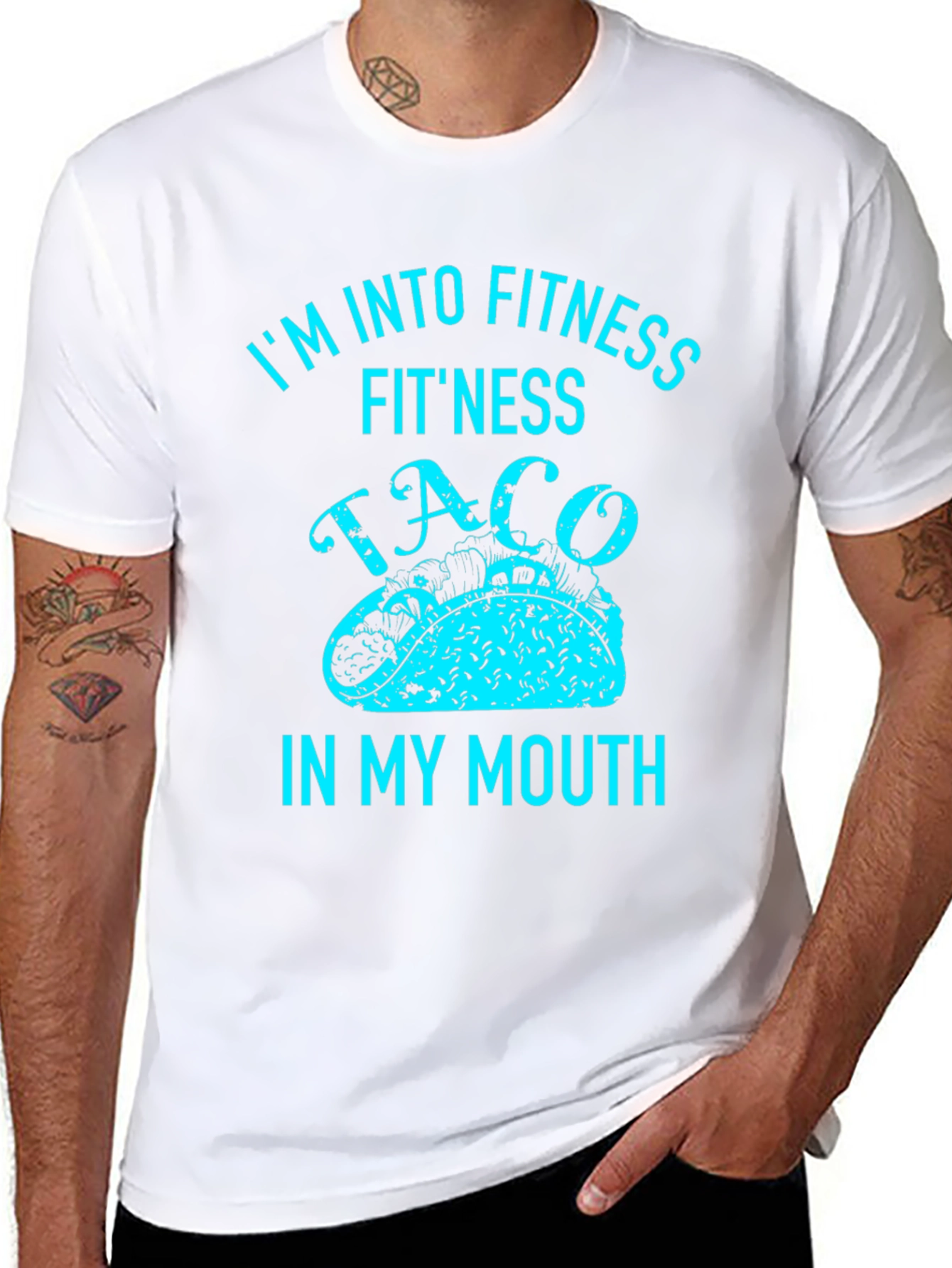Fitness Taco T-Shirt - Funny Graphic Tee for Food Lovers