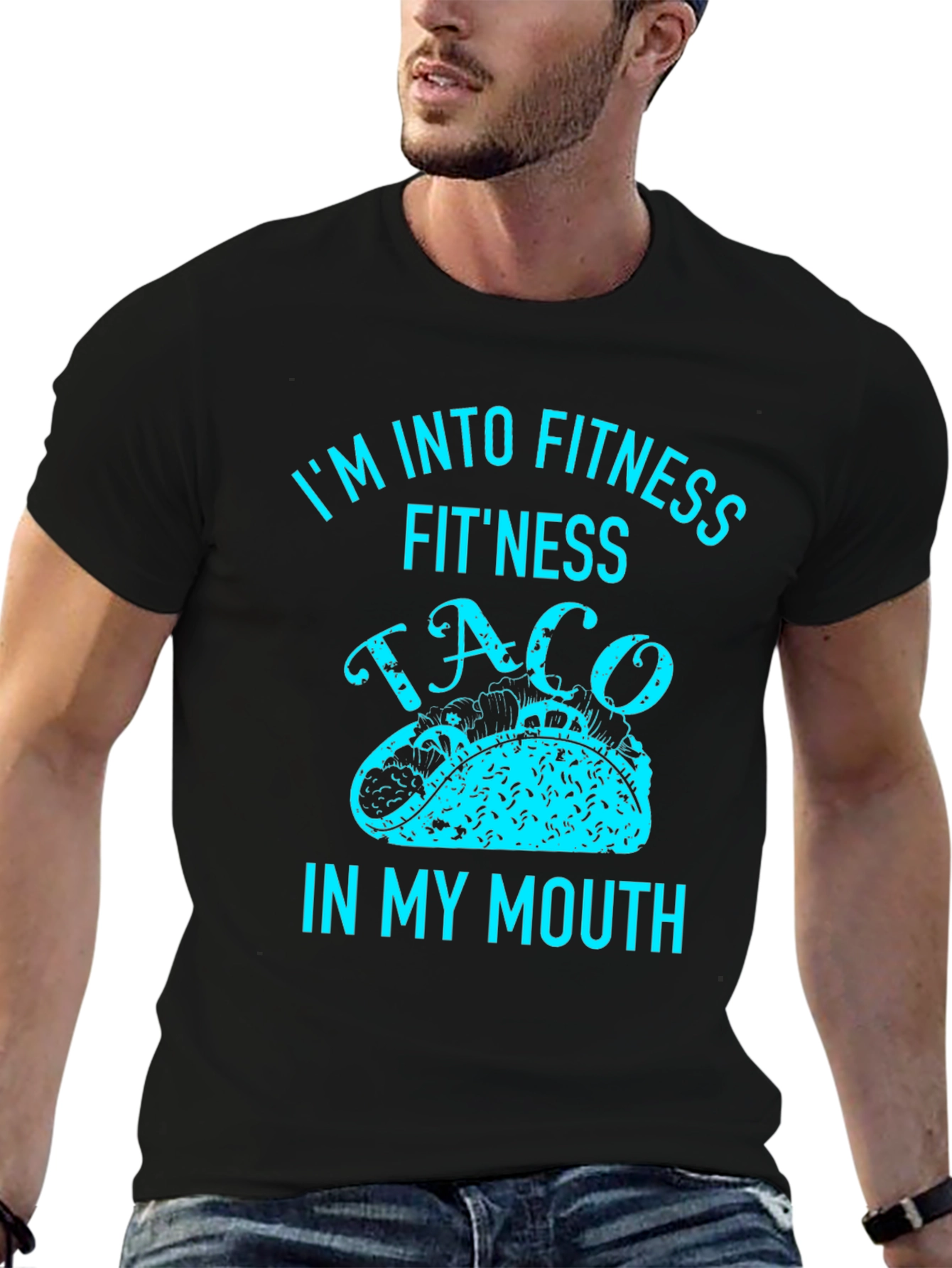 Fitness Taco T-Shirt - Funny Graphic Tee for Food Lovers