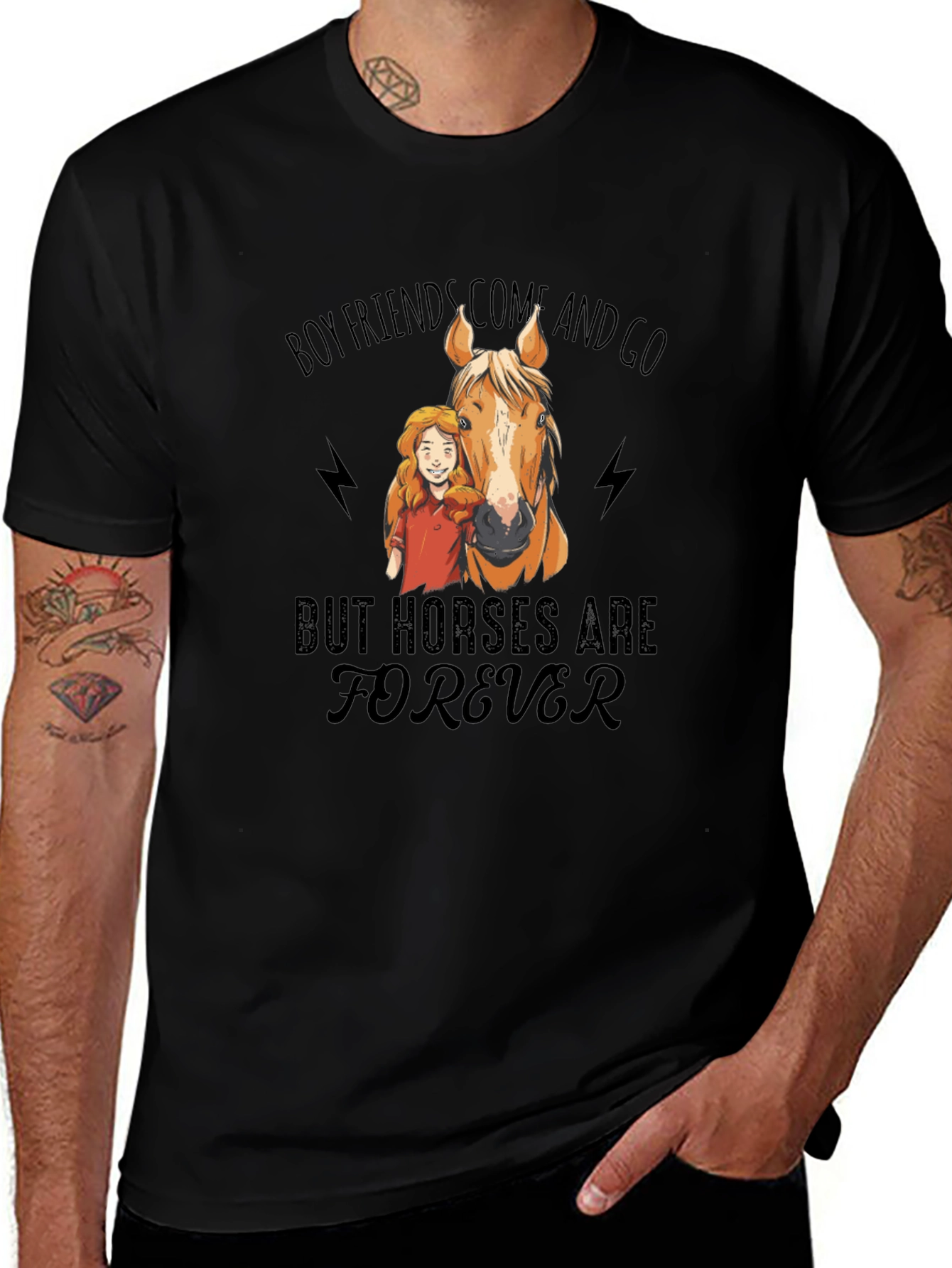Horse Lover T-Shirt - Boyfriends Come and Go