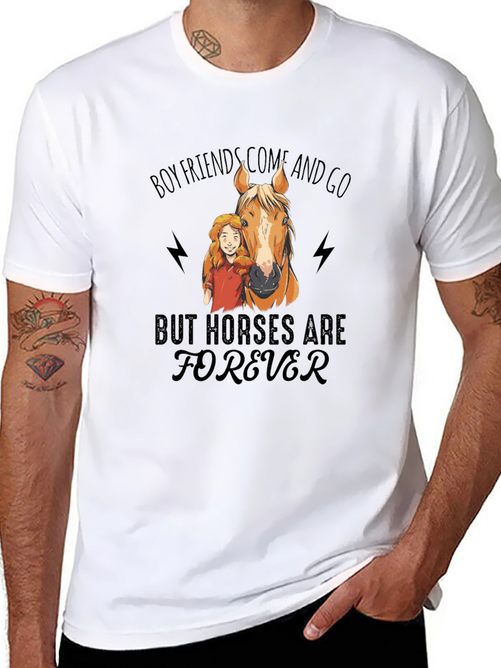 Horse Lover T-Shirt - Boyfriends Come and Go