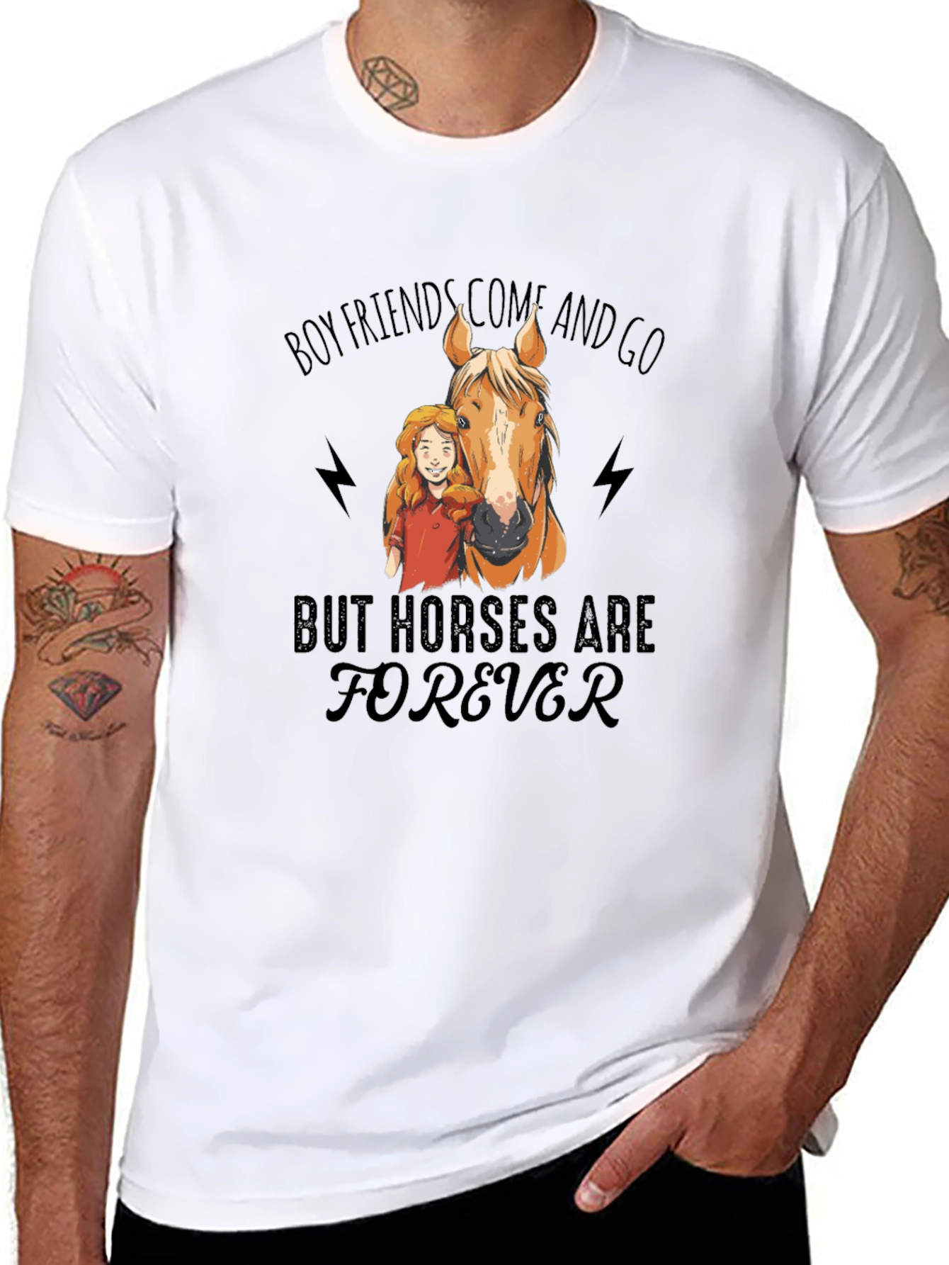 Horse Lover T-Shirt - Boyfriends Come and Go