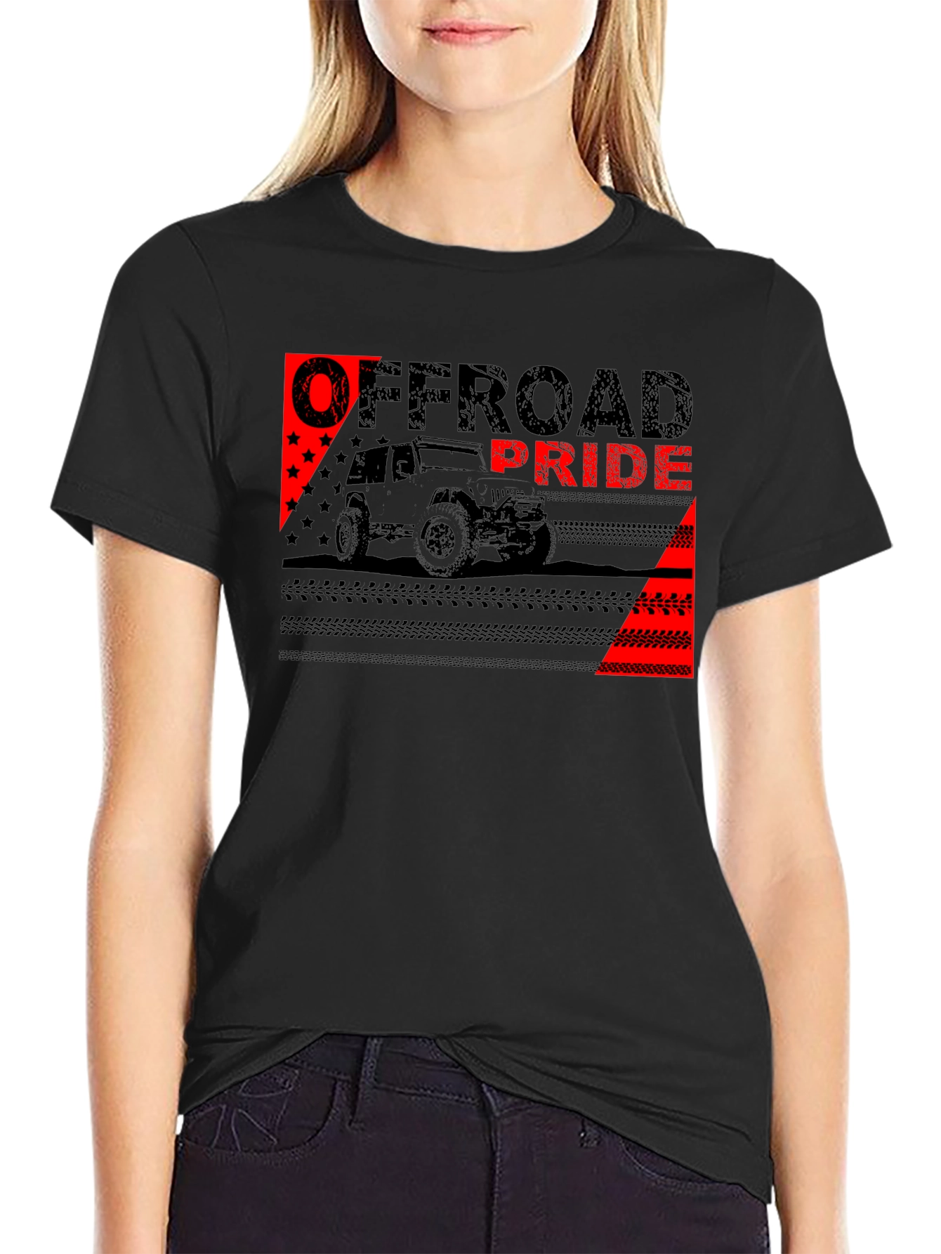 Offroad Pride Graphic T-Shirt - Black