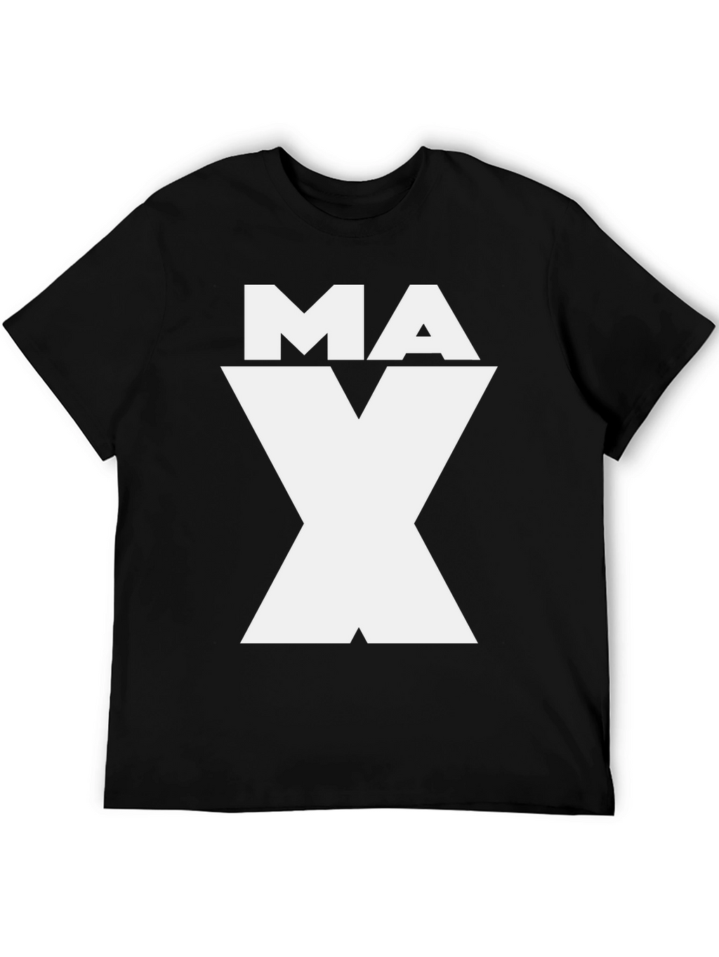 MAX Graphic Tee - Black Cotton Blend Shirt