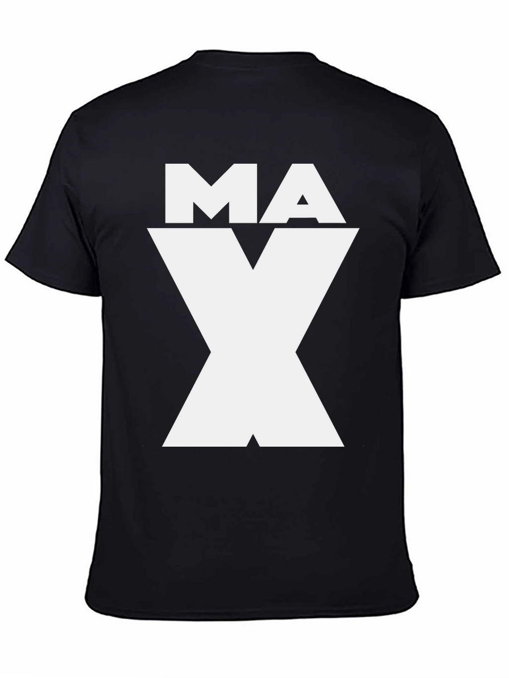 MAX Graphic Tee - Black Cotton Blend Shirt