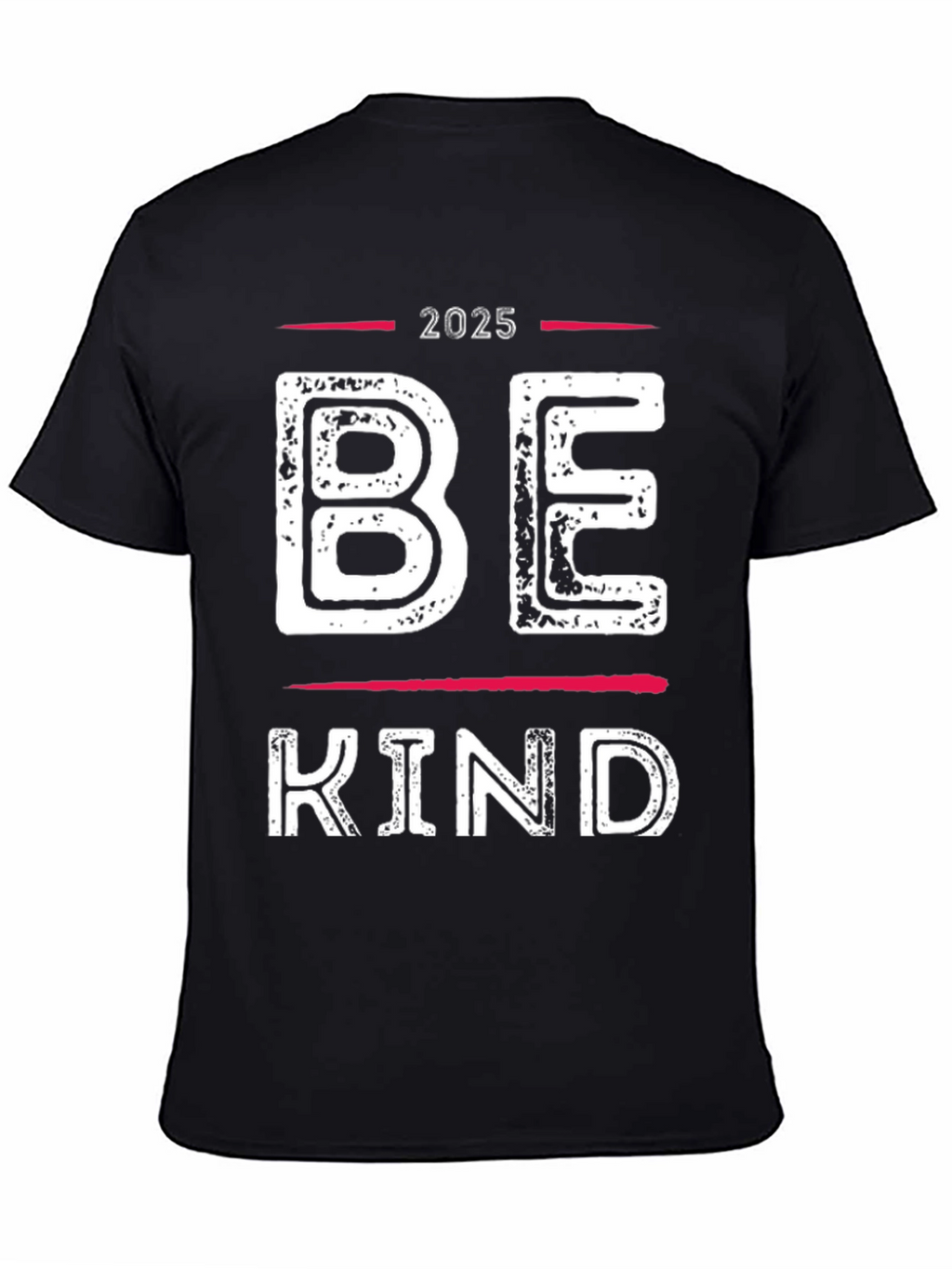 Be Kind 2025 Graphic Tee - Black Cotton T-Shirt