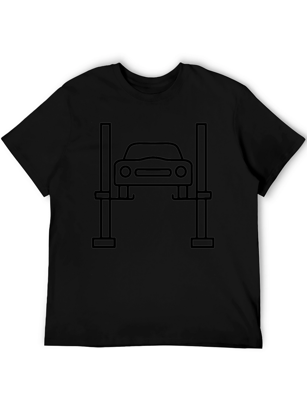 Car Lift Black T-Shirt