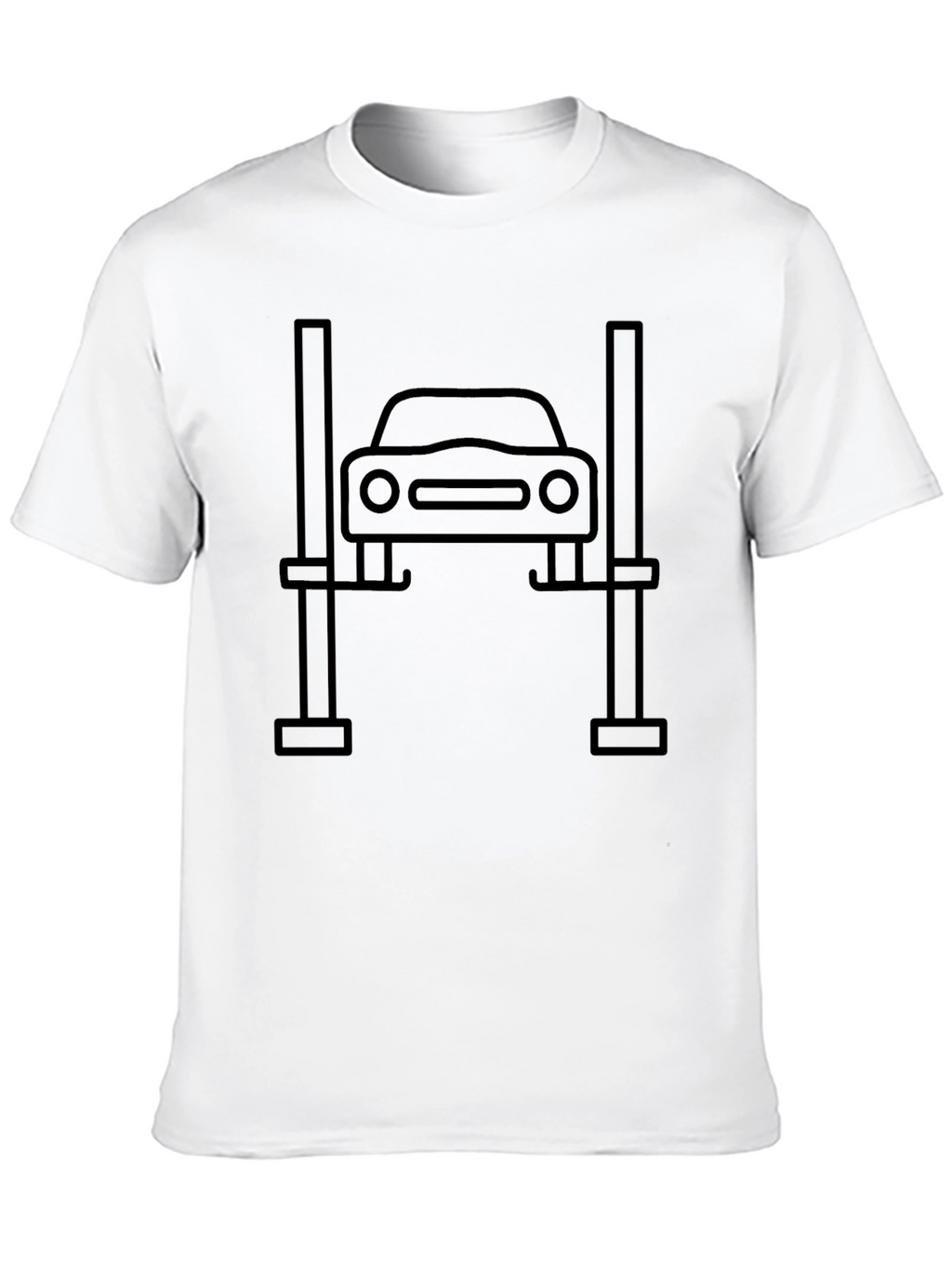 Car Lift Black T-Shirt