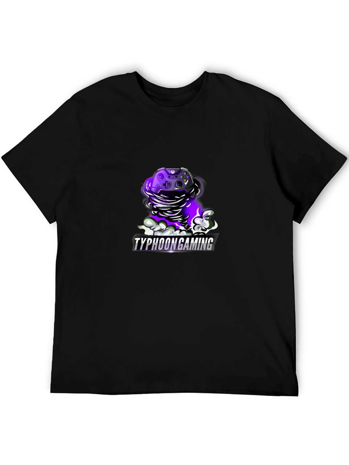 Typhoon Gaming T-Shirt - Black Cotton Game Controller Design