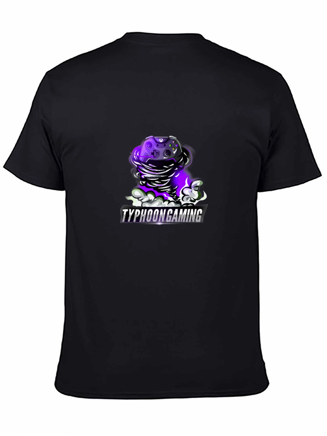 Typhoon Gaming T-Shirt - Black Cotton Game Controller Design