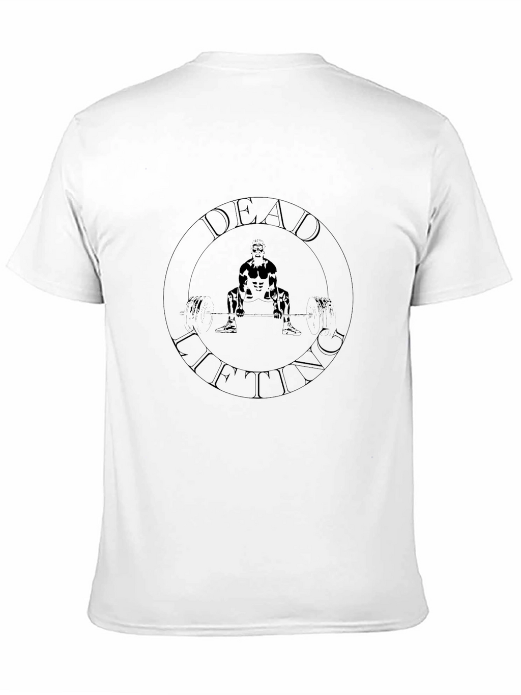 Deadlifting Graphic Tee - Black Cotton Shirt