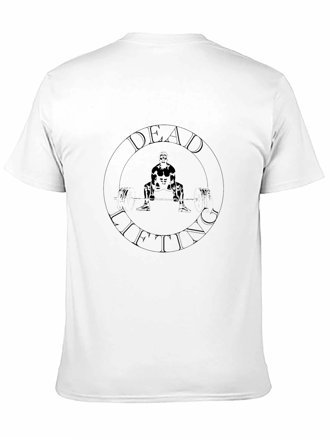 Deadlifting Graphic Tee - Black Cotton Shirt