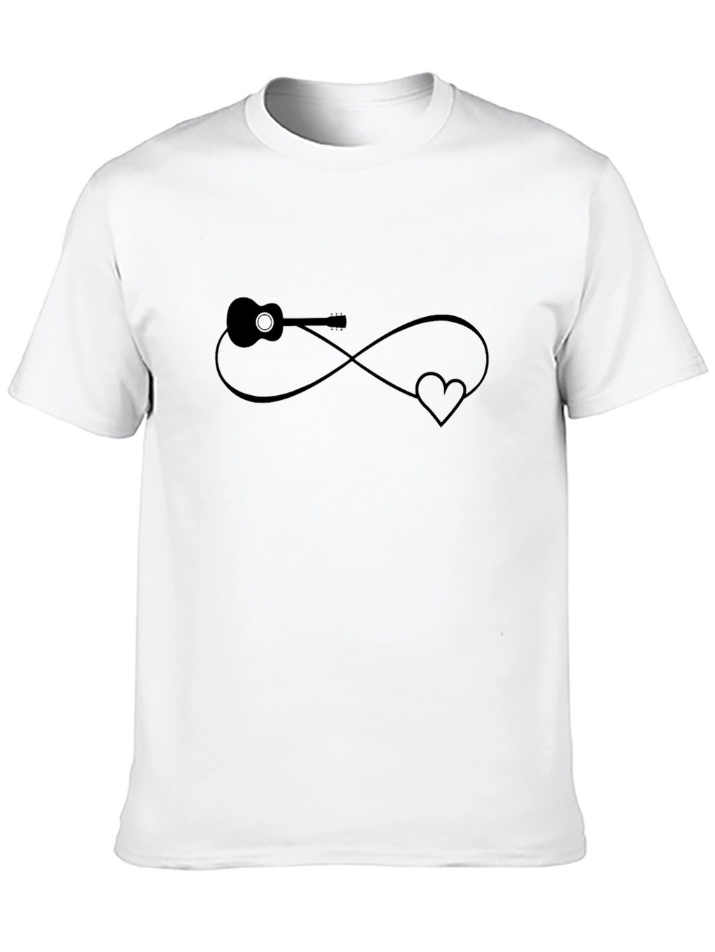 Guitar & Love Infinity Graphic Tee - Black