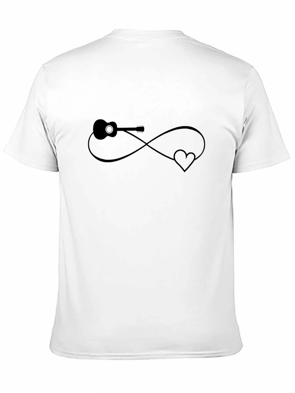 Guitar & Love Infinity Graphic Tee - Black