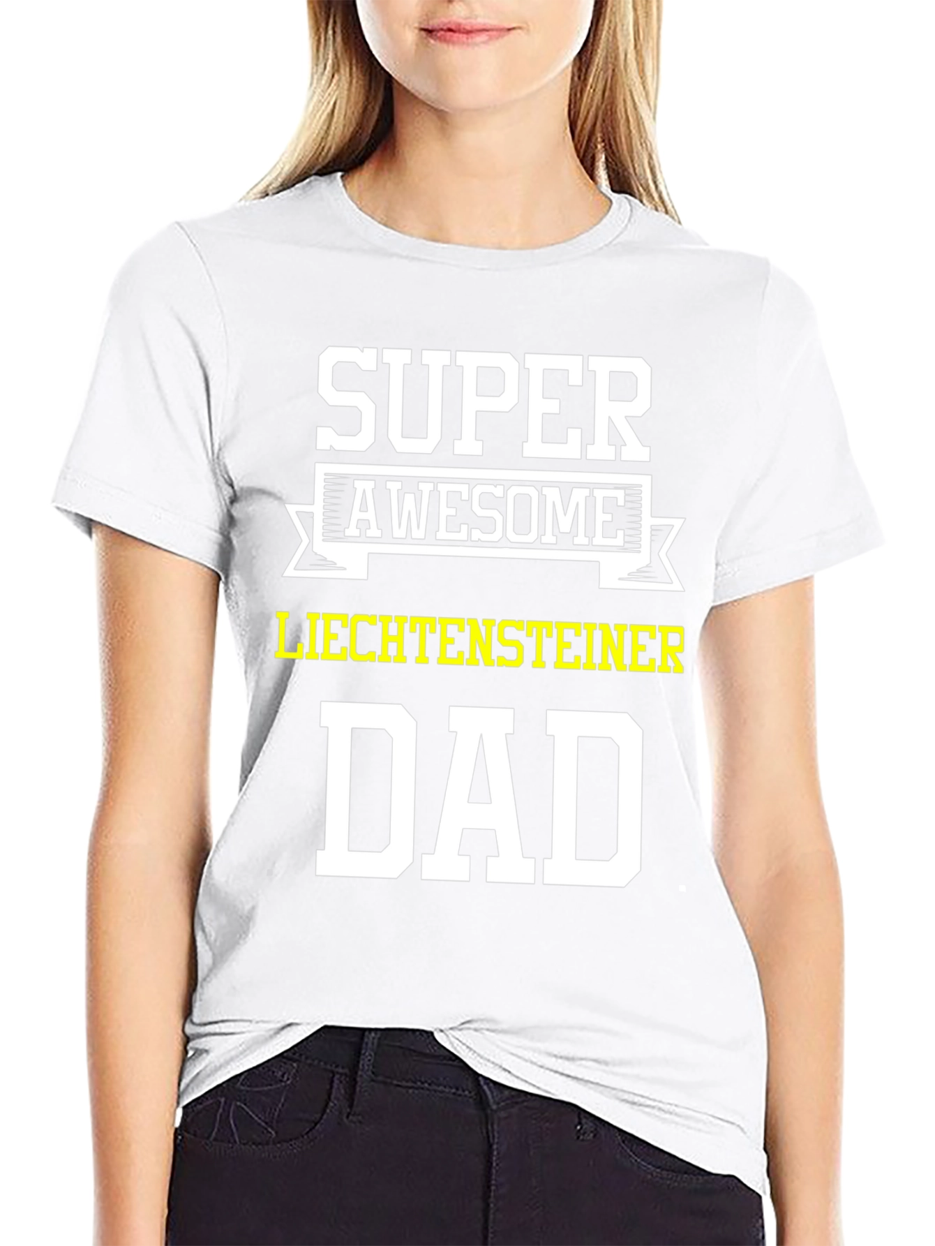 Super Awesome Liechtensteiner Dad T-Shirt