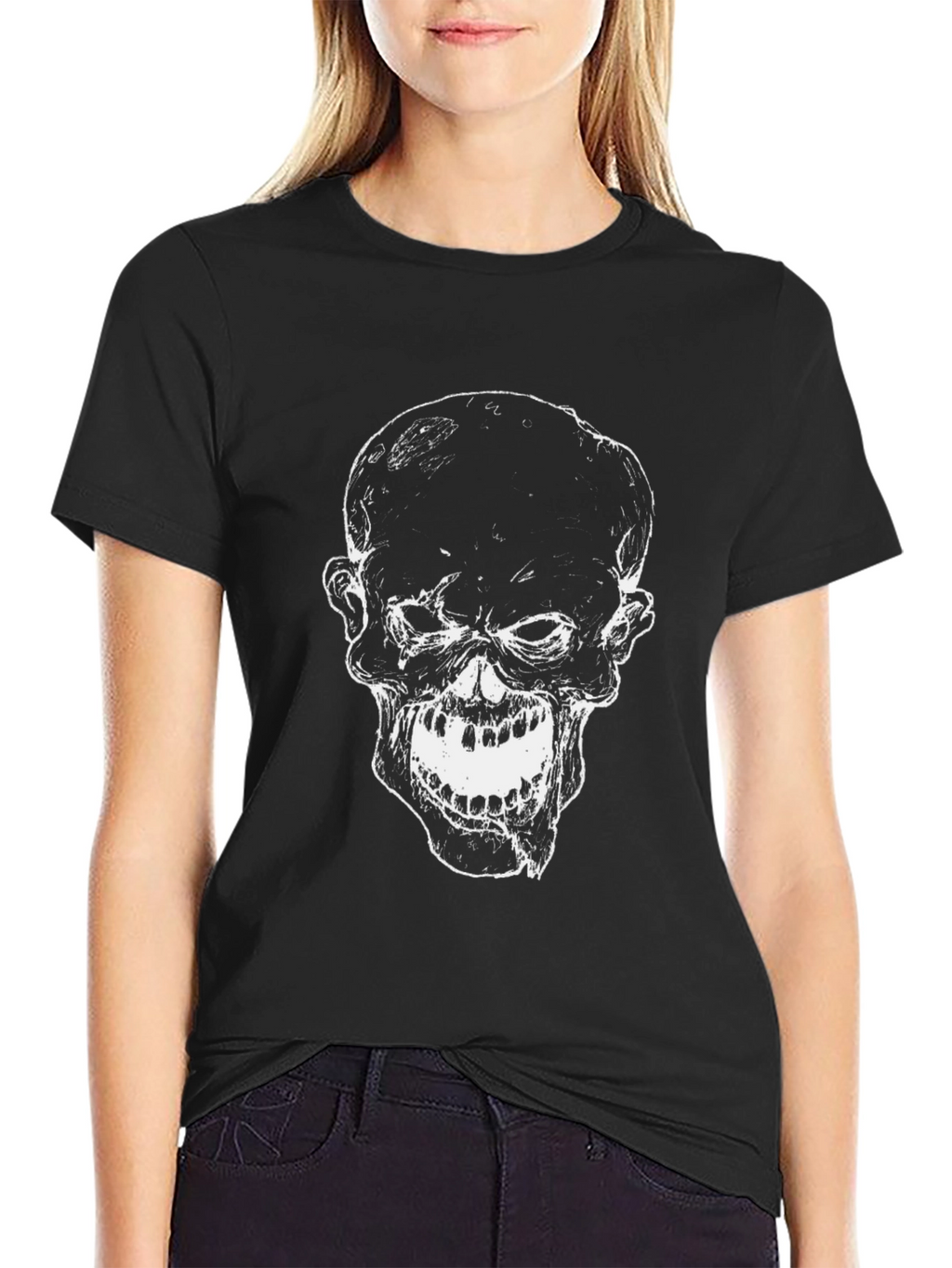 Skull Graphic Black T-Shirt