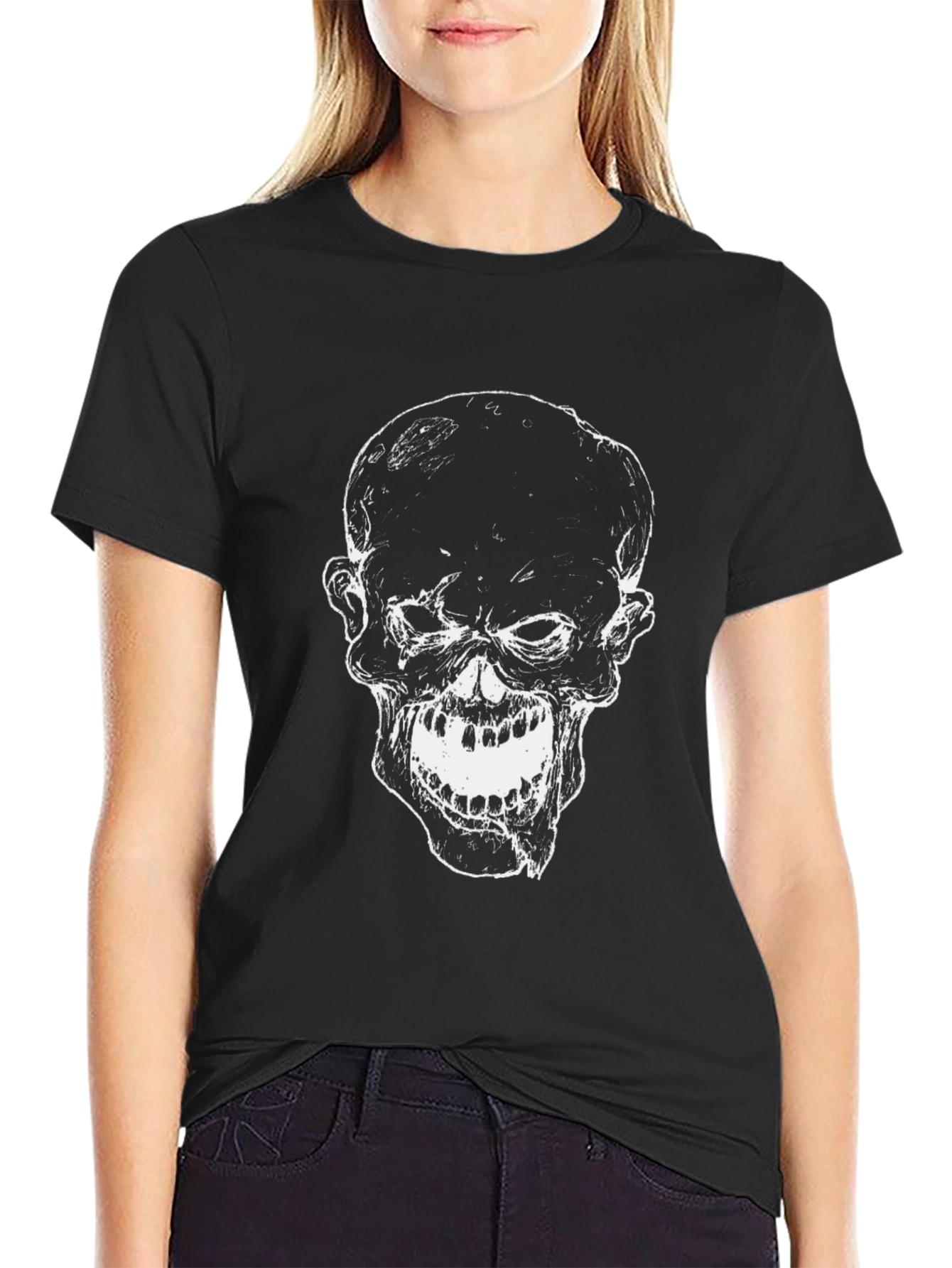 Skull Graphic Black T-Shirt