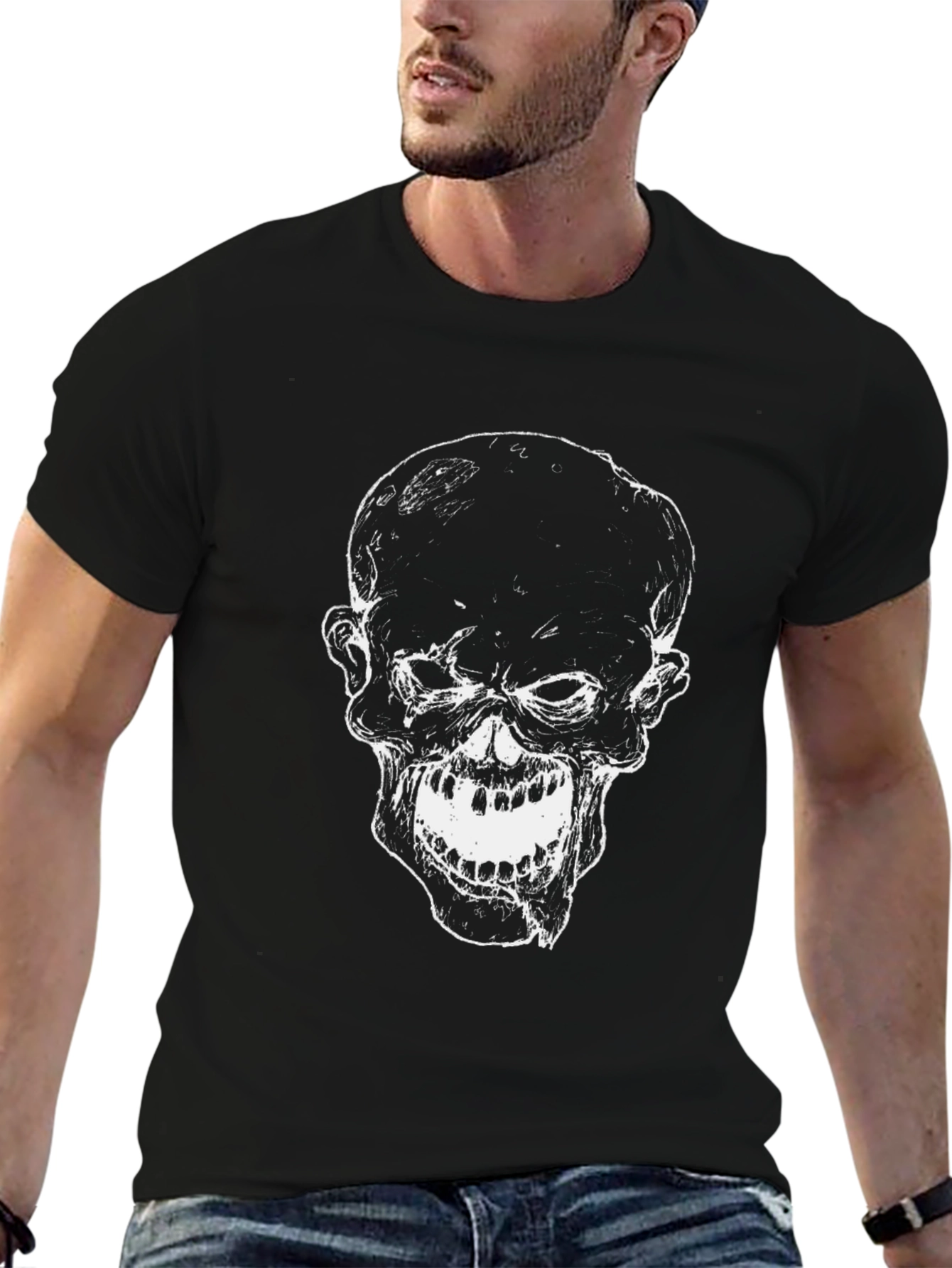 Skull Graphic Black T-Shirt