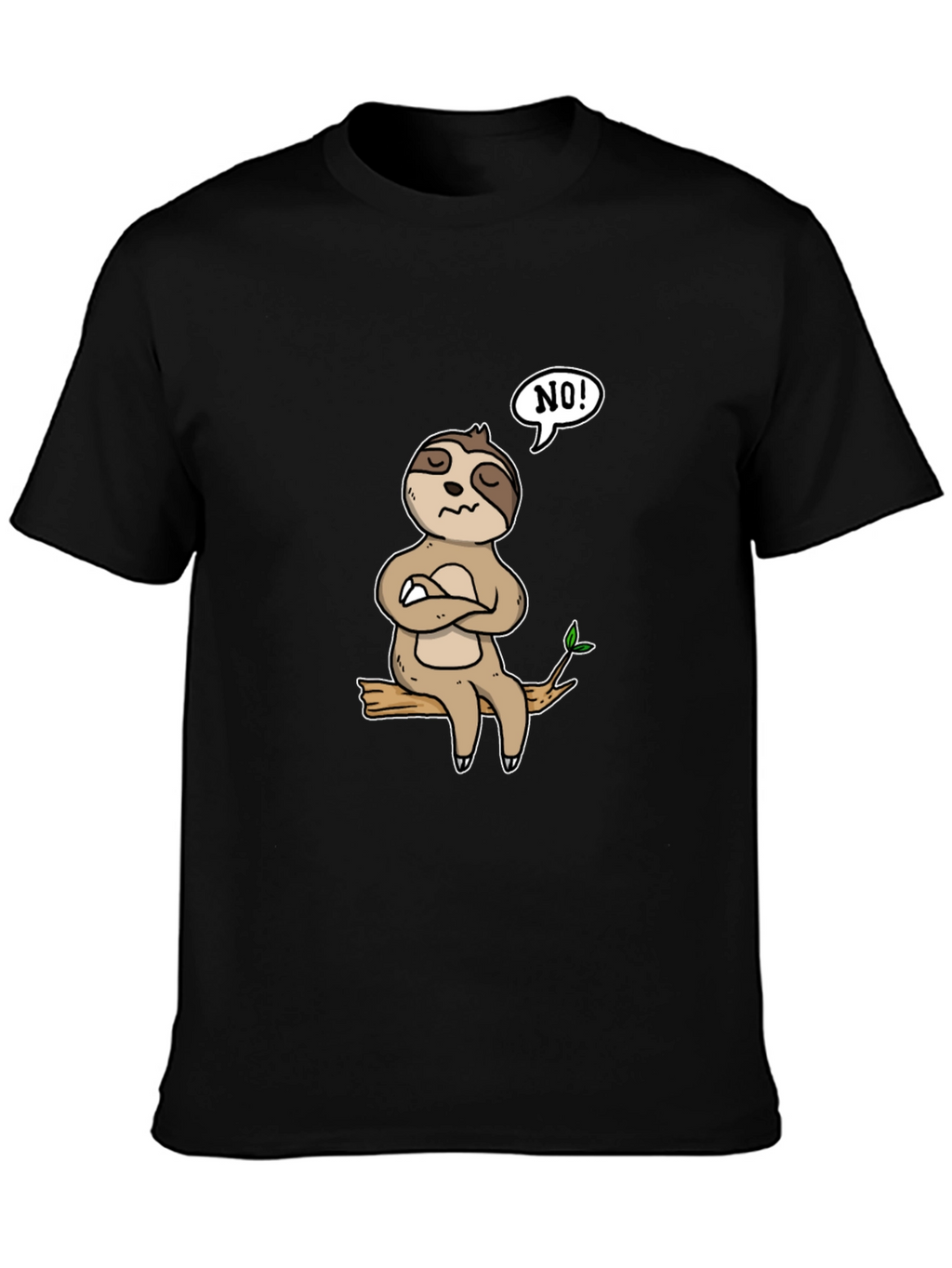 Sloth NO! Graphic T-Shirt - Relaxed Fit