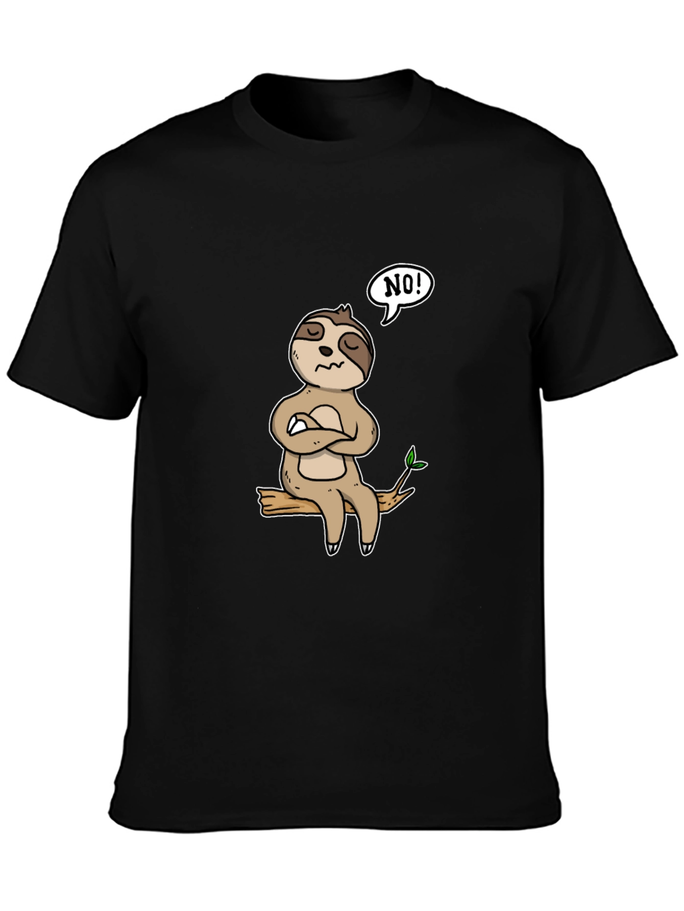Sloth NO! Graphic T-Shirt - Relaxed Fit