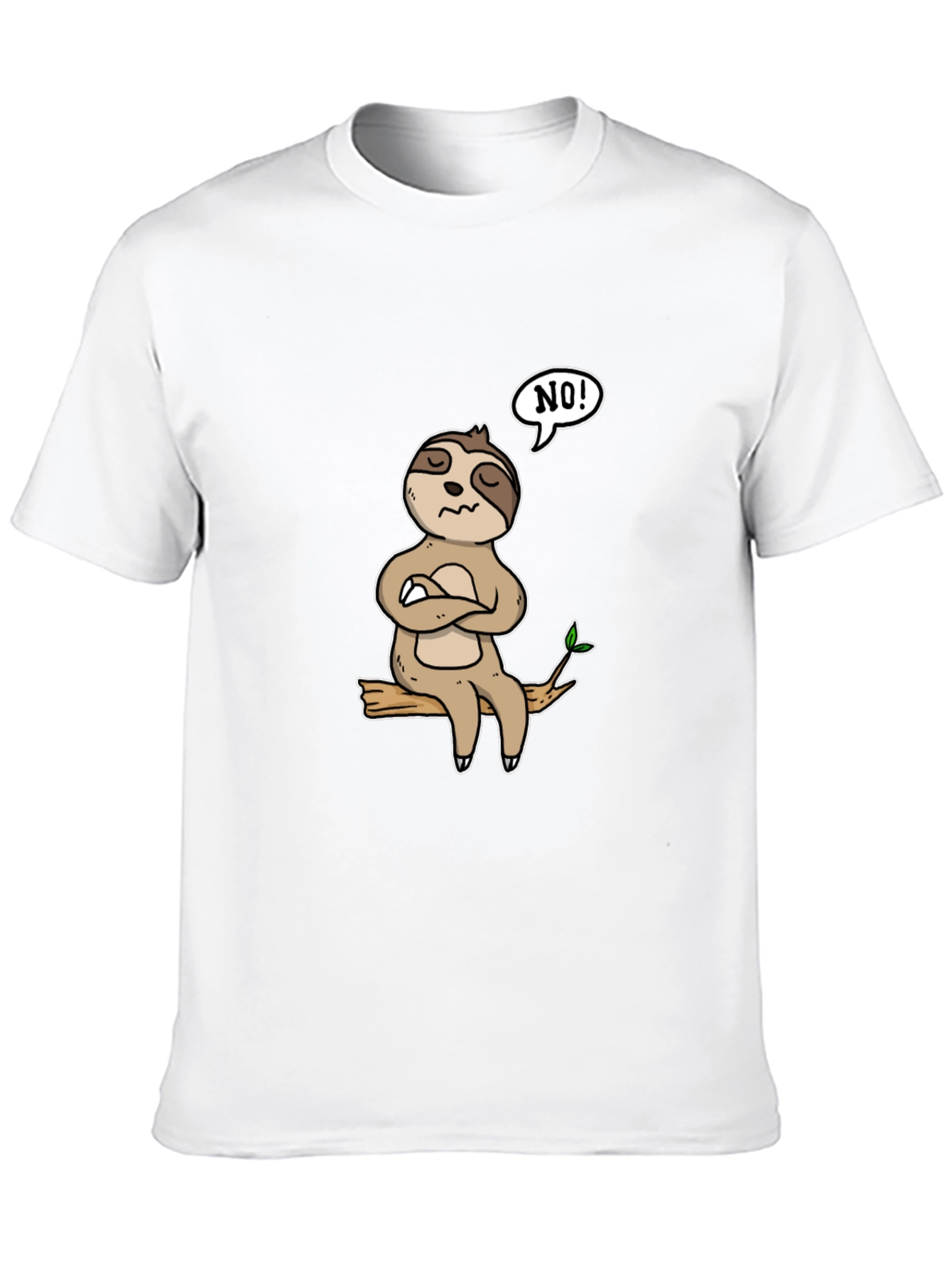 Sloth NO! Graphic T-Shirt - Relaxed Fit