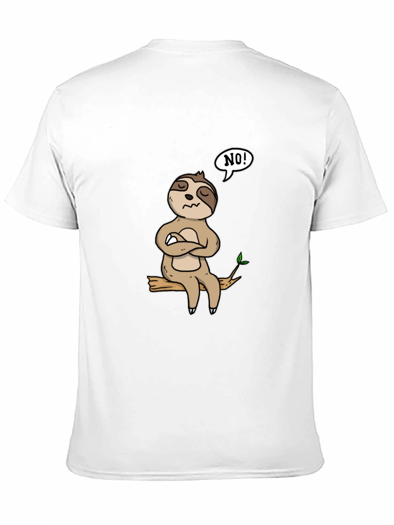 Sloth NO! Graphic T-Shirt - Relaxed Fit
