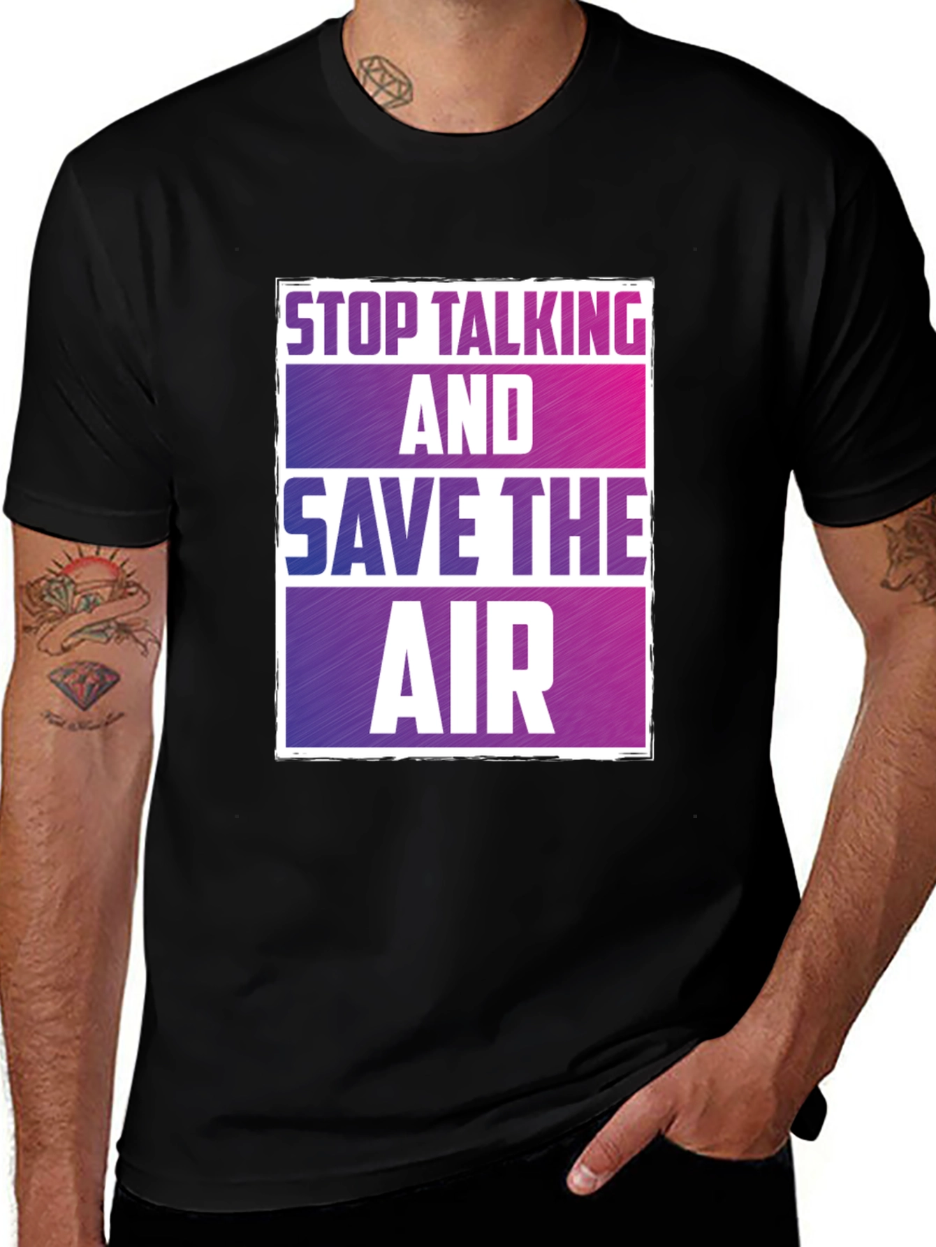 Stop Talking Save Air T-Shirt Graphic Tee