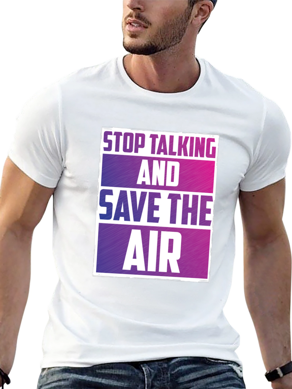 Stop Talking Save Air T-Shirt Graphic Tee