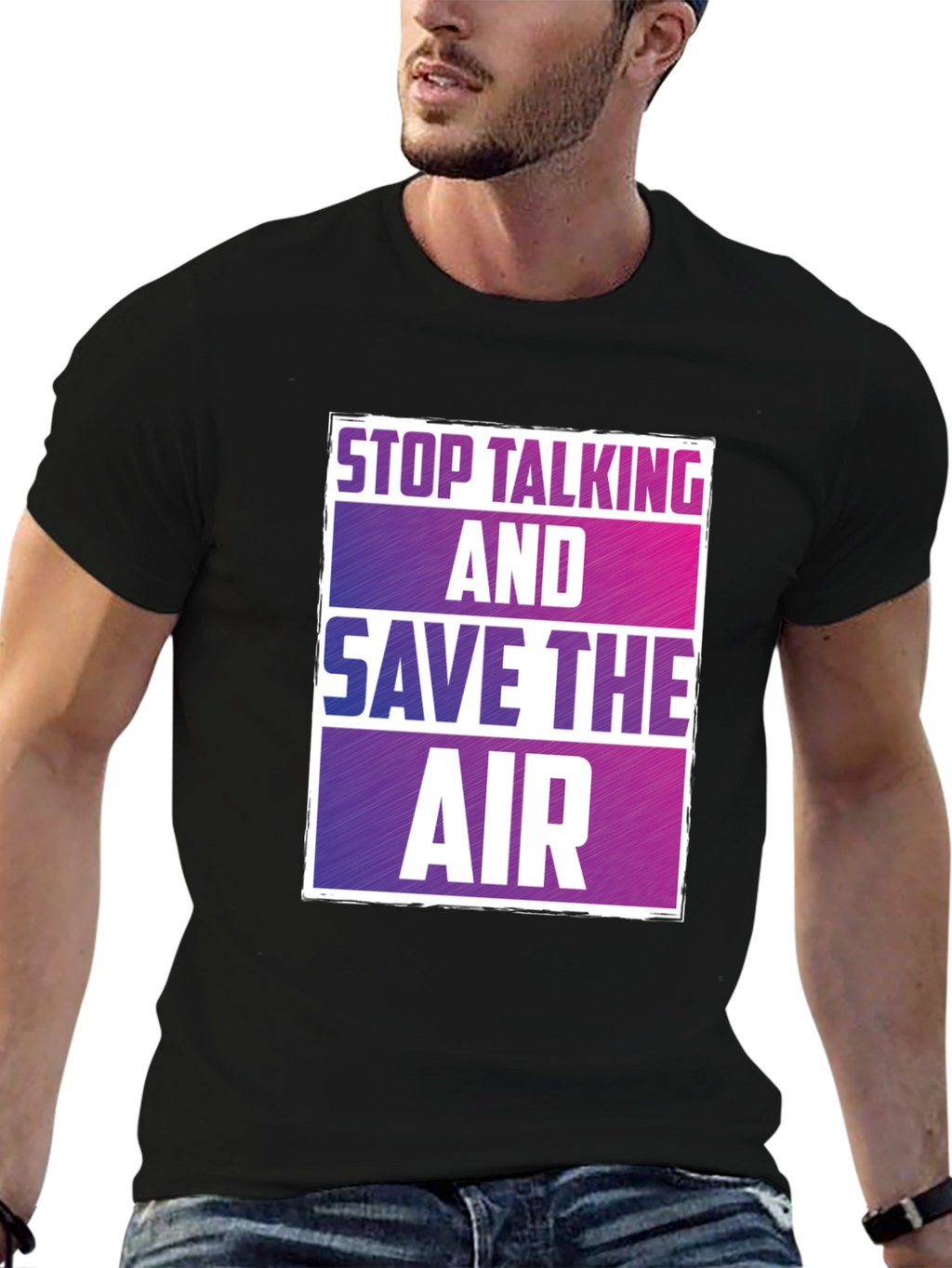 Stop Talking Save Air T-Shirt Graphic Tee