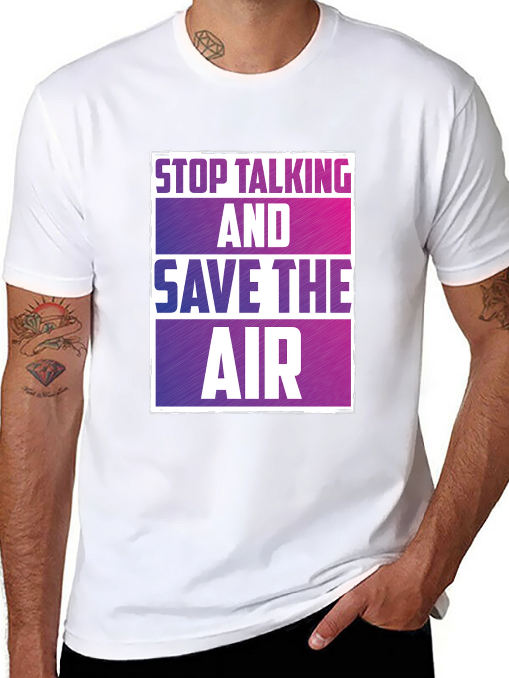 Stop Talking Save Air T-Shirt Graphic Tee
