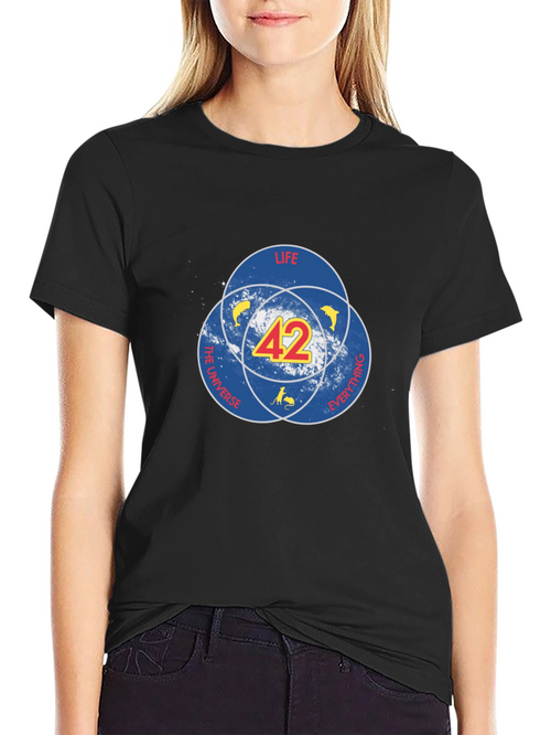 42 Hitchhiker’s Guide T-Shirt – Sci-Fi Dog Graphic Tee