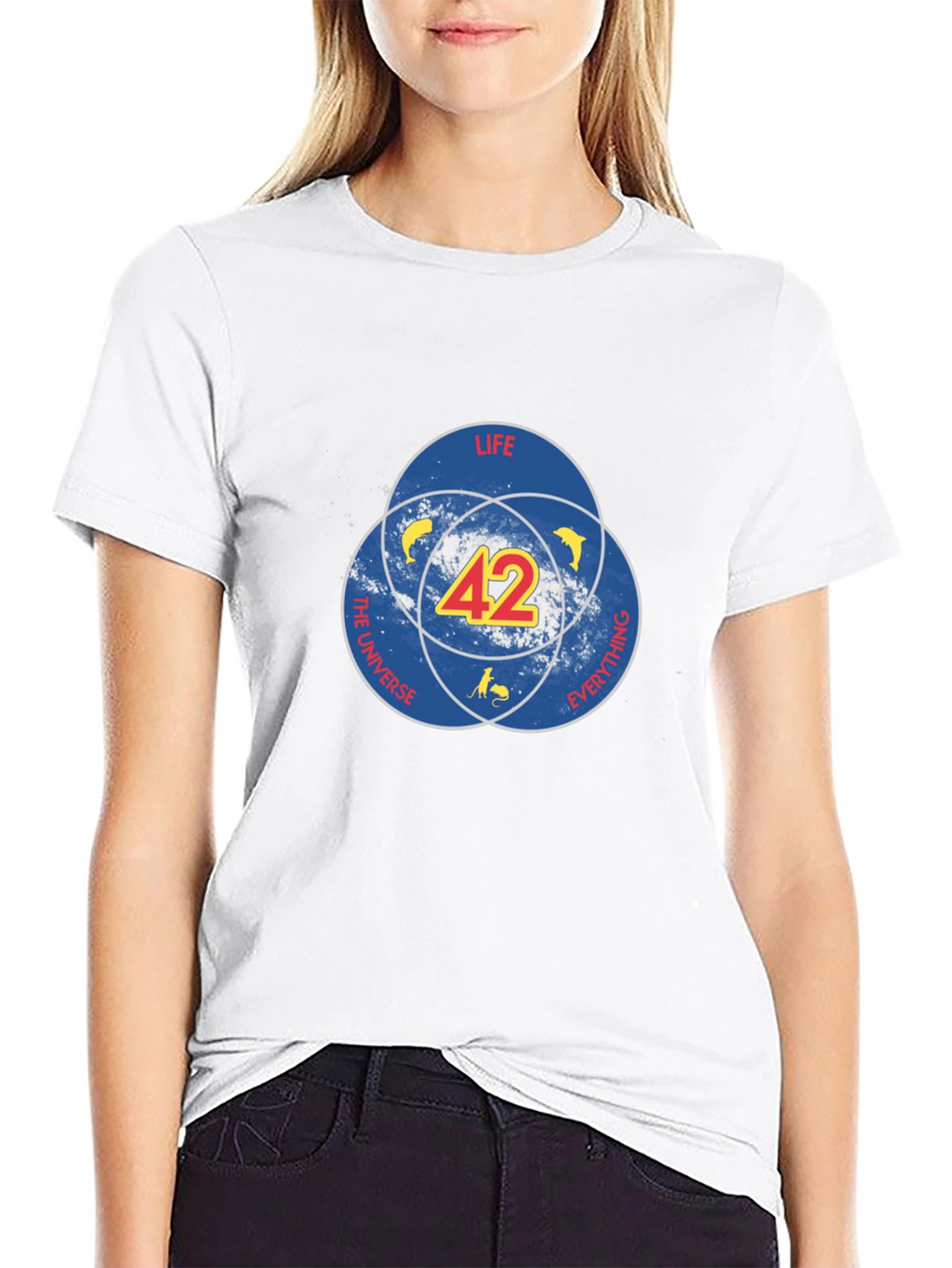 42 Hitchhiker’s Guide T-Shirt – Sci-Fi Dog Graphic Tee