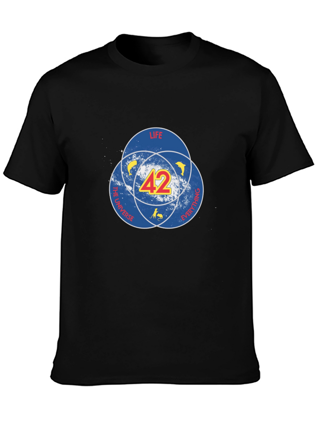 42 Hitchhiker’s Guide T-Shirt – Sci-Fi Dog Graphic Tee